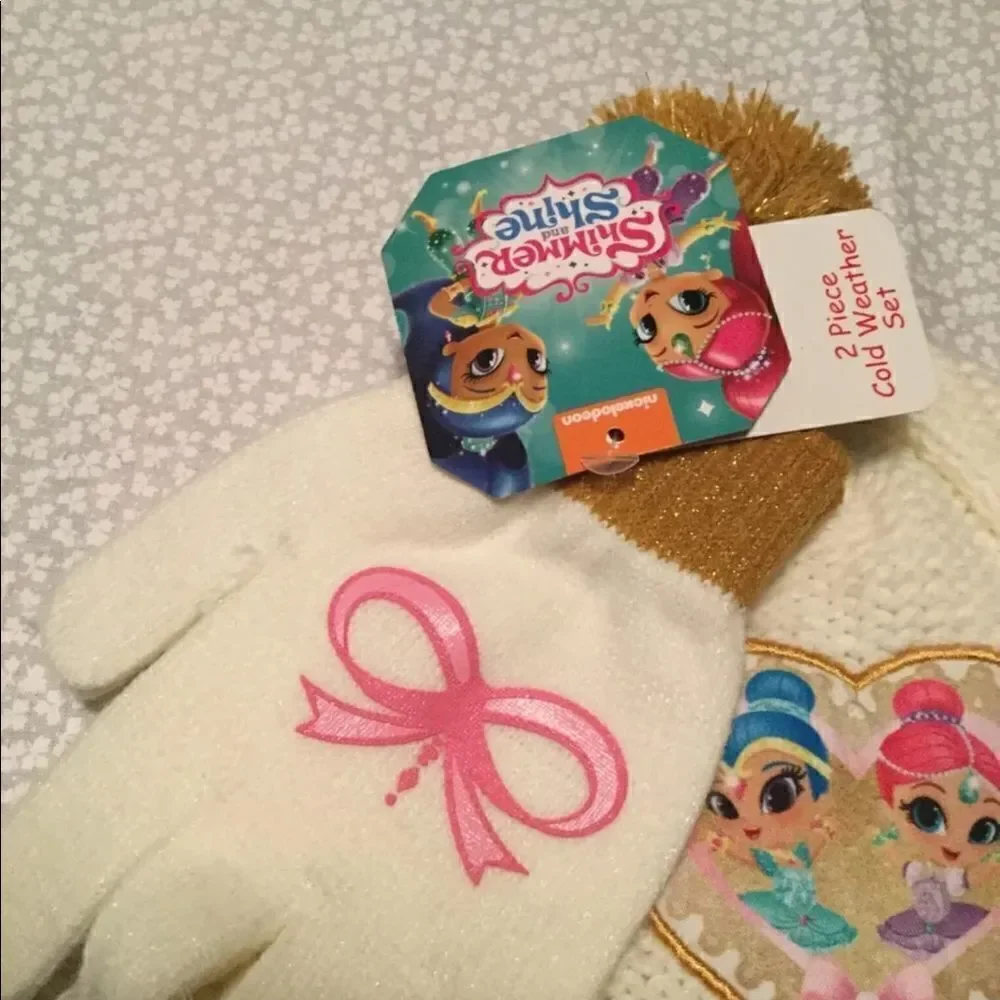 Shimmer & Shine Girls Hat And Glove Set
